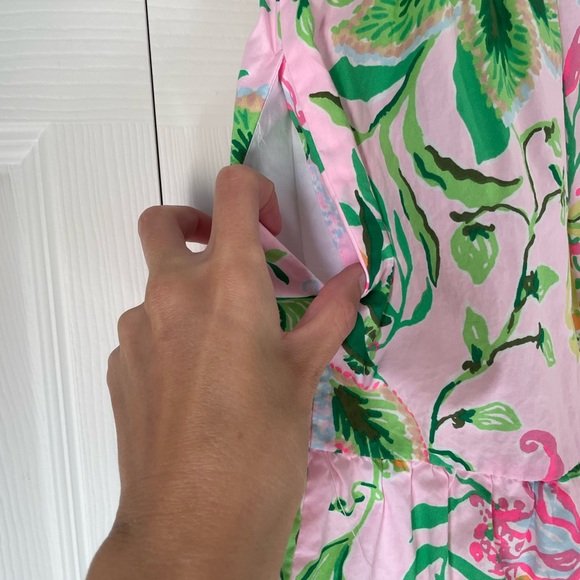 Lilly Pulitzer Girls Alexandra Cotton Dress Multi Via Amore Spritzer - Picture 8 of 10